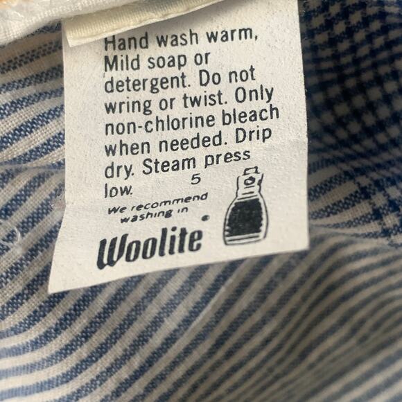 Vintage Country Suburbans Plaid Lightweight Blazer Shirt Blue Sweater Size 12 - Picture 4 of 16